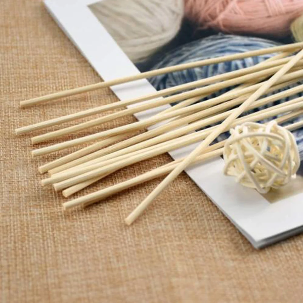 100pcs Wooden Oil Diffuser Stick Reed Fragrance Household Air Freshener Perfume Aromatherapy Incense Burner Accessories