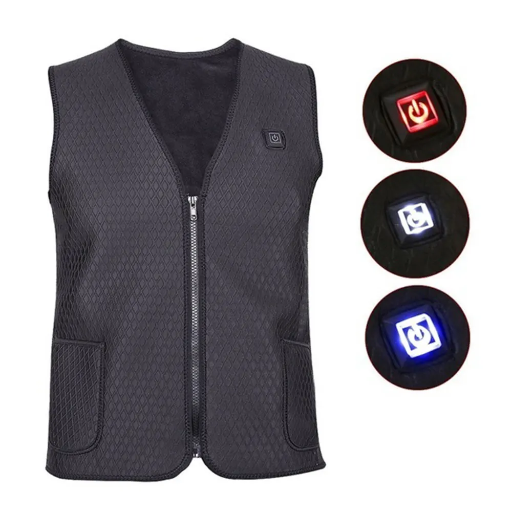 Electric Vest Heated Jacket Heated Physiotherapy Warm Clothing Hot Compress Body Warmer Thermal Winter USB
