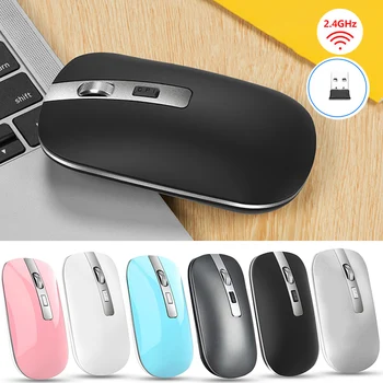 

For PC Laptop Computer 1pc 2.4GHz Wireless Charging Mouse Silent 4 Buttons 1600DPI Ergonomics Optical Mice Pohiks