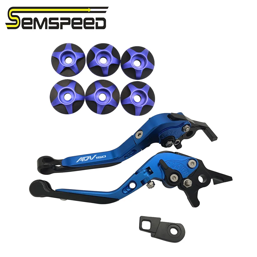SEMSPEED adv 150 парковочные рычаги Рамка Болт слайдер Стенд Комплект для ADV150 ADV 150 мотоцикла с ЧПУ складной тормозные рычаги