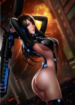 

Hot Game Anime GANTZ Shimohira Reika Art Film Print Silk Poster Home Wall Decor 24x36inch
