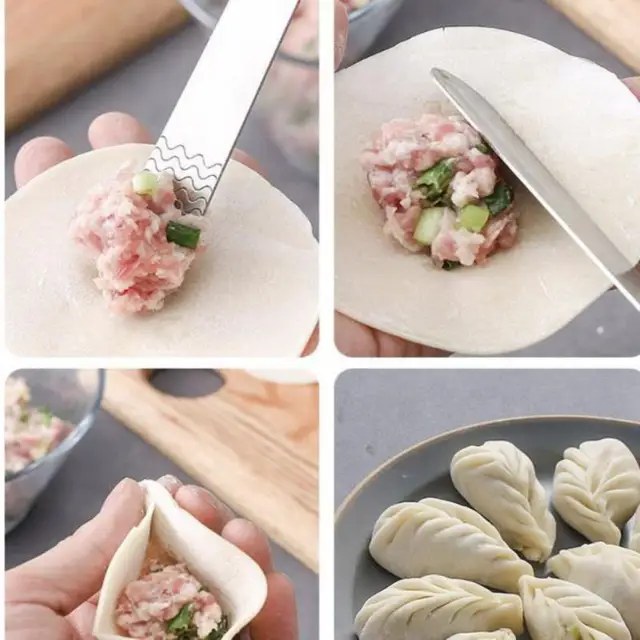 304 Rozsdamentes Acél Konyhai Gombóc Töltés Wonton Töltelékkeverék Kanál Konyha Válogatás Szerszámok Eladás - Image 4