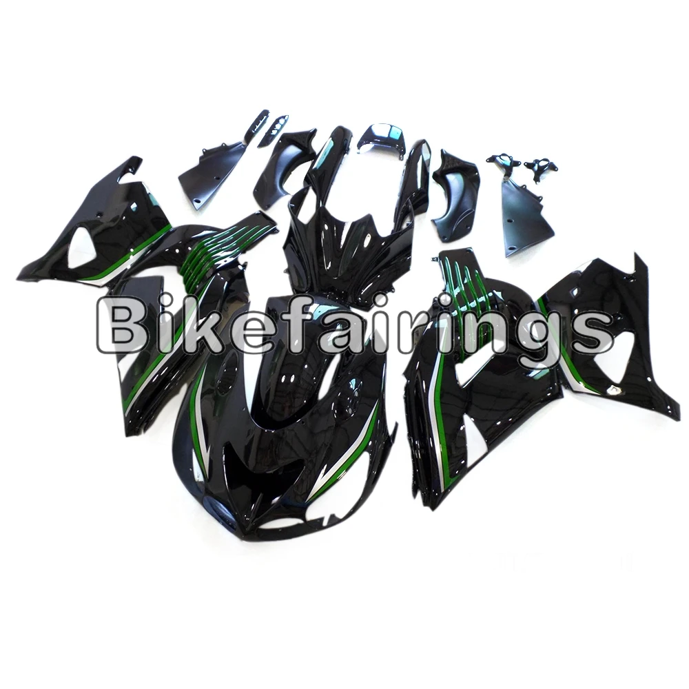 Мотоцикл Полный обтекатели для Кавасаки ZX14R ZZ-R1400 2006 2007 2008 2009 2010 2011 ABS Пластик система впрыска Кузов-цвета: черный, зеленый