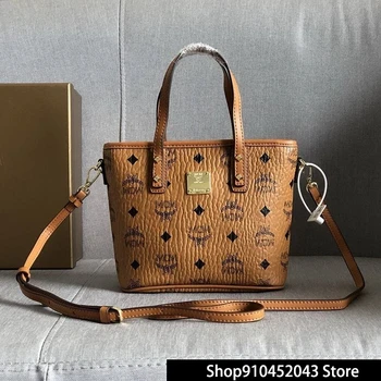 

Luxury Designer Brand MCM PU Leather Women Backpack Female School Bag Simple Ladies Shoulder Bags for Girls Mochila MC6203