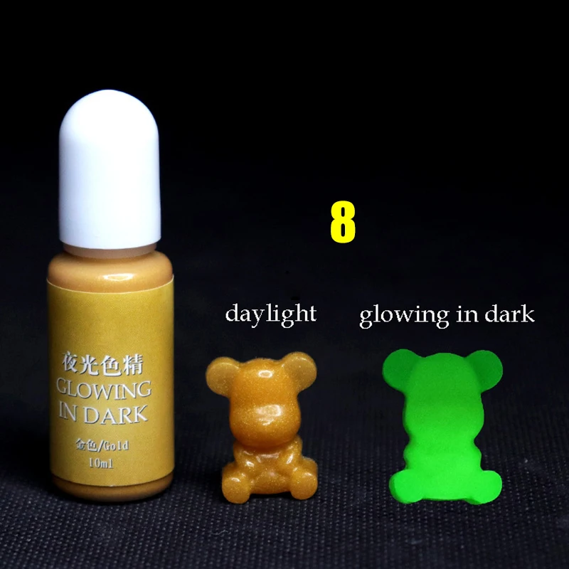 Светящийся в темноте эпоксидный пигмент высокой концентрации DIY прессформы аксессуары BJStore - Цвет: 8