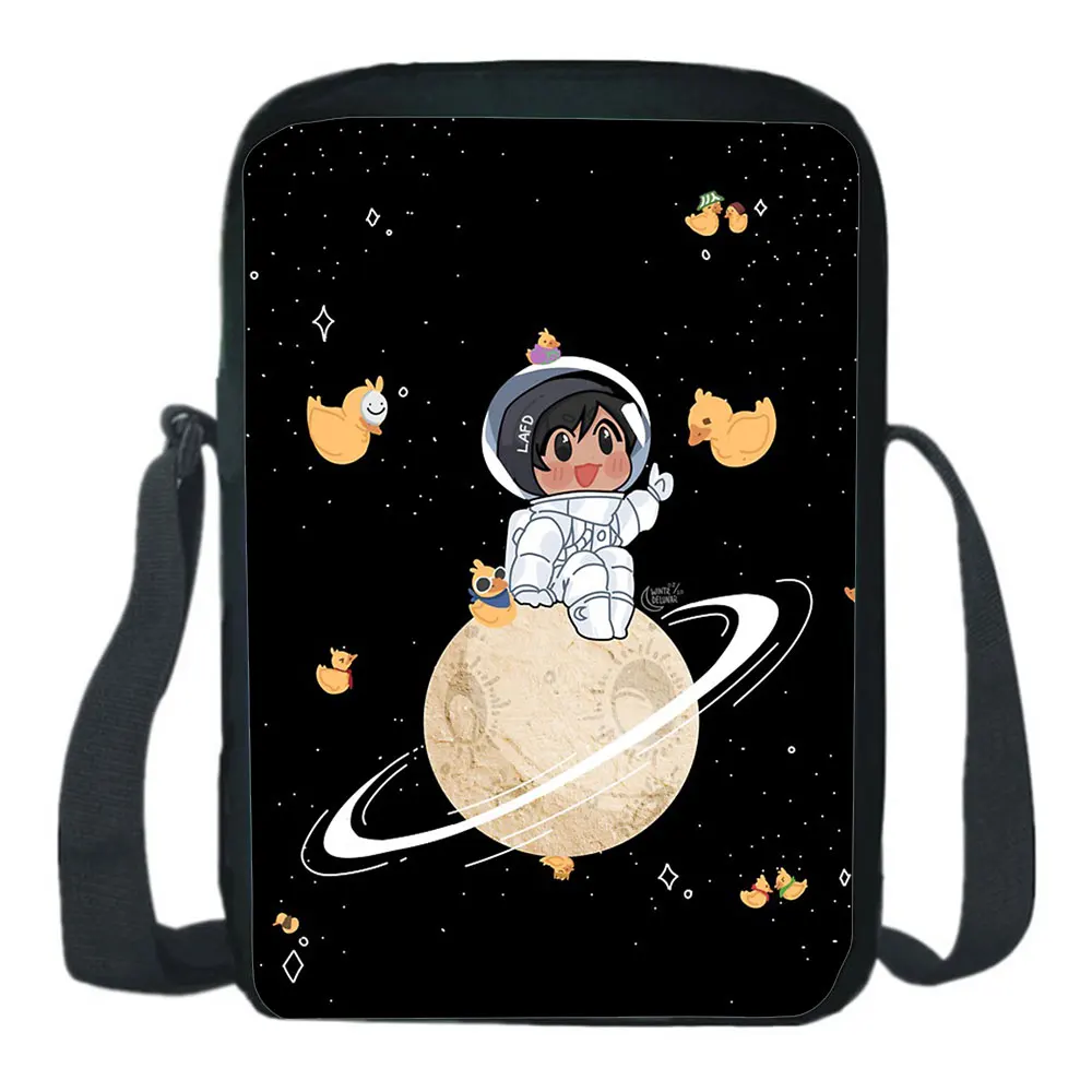 Quackity My Beloved Mini Small Backpack Crossbody Bag School Bag Casual Boy Girl Shoulder Bag Diagonal  Light Phone Bag Mochila