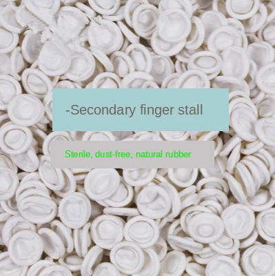 1000 Pcs Disposable Fingertips Protector Gloves Rubber Non-slip Finger Cover Cots white Durable Tool 4