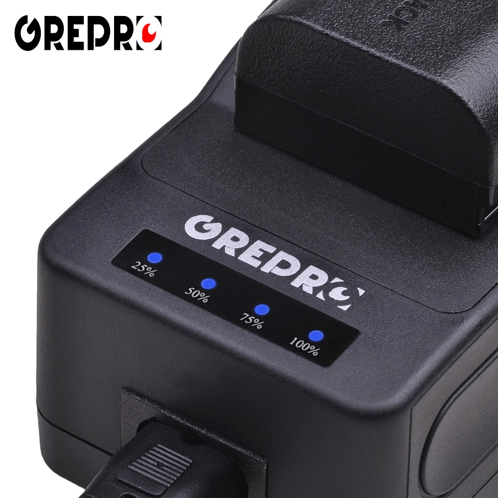 GREPRO LP-E6 Батарея Зарядное устройство светодиодный Дисплей Зарядное устройство для Canon LP-E6 LP-E6N EOS 5D Mark II, EOS 5DS, EOS 5DS R, EOS 6D, EOS 7D, 70D
