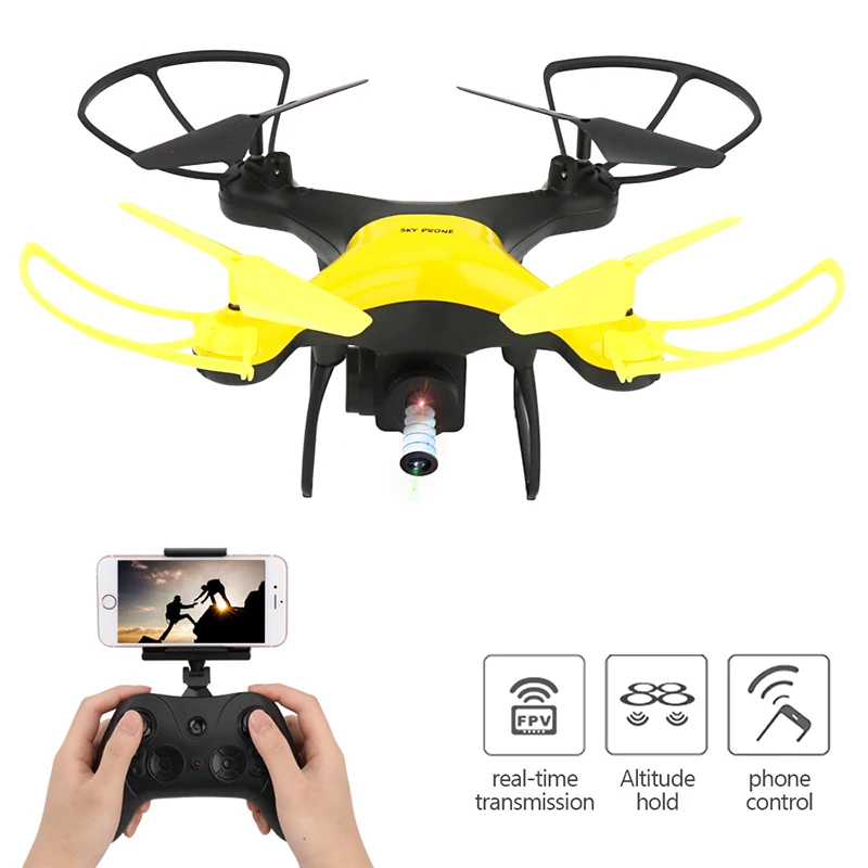 RC Drone with Camera HD 2.0MP FPV Drone WiFi Transmission Altitude Hold Quadcopter with Camera Remote Control Helicopter LH-X35