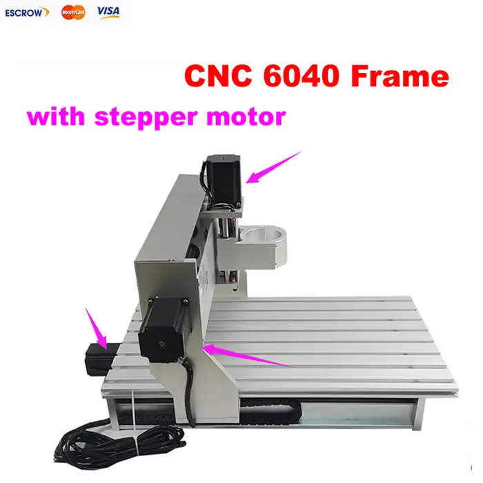 Cnc обработка алюминиевых частей Мини 6040 Фрезерный станок с ЧПУ Токарный двигатель в сборе с ограничительным выключателем Россия Бесплатный налог