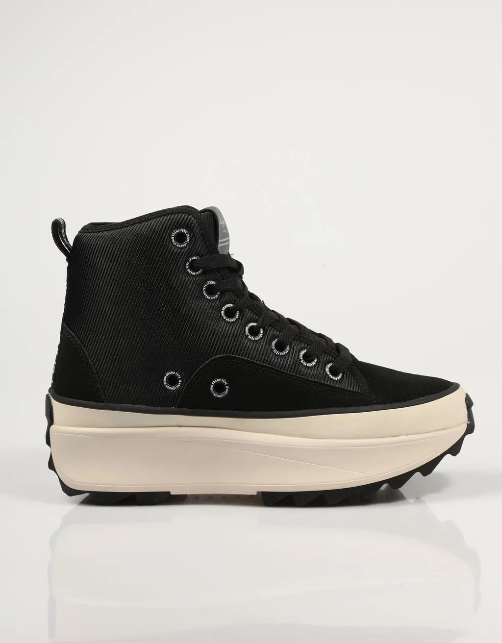 Pepe Jeans Sneakers Woking Stad Zwart PLS31275 Zwart Canvas Platform  Vrouwen Zwart Sneakers Vrouw 76911|Platte damesschoenen| - AliExpress