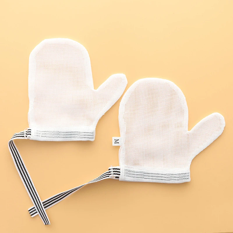 1 Pair Children Infant Anti Biting Eat Hand Protection Gloves Baby Prevent Bite Fingers Nails Glove for Toddle Kids Harmless Set baby accessories carry bag	