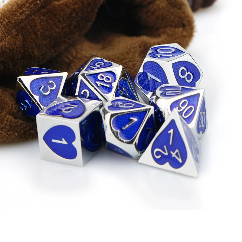 Металлические игральные кости dnd Набор d & многогранные набор rpg пользовательские