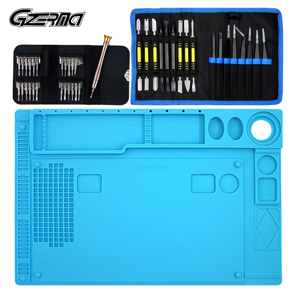 43 in 1 Laptop Repair Toolkit With Repair Mat&24pcs Bits Screwdriver