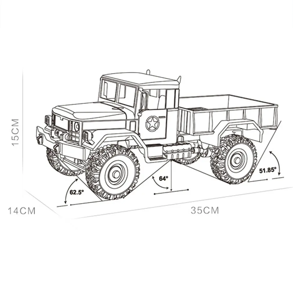 4WD Радиоуправляемый гусеничный Автомобиль 2,4G с дистанционным управлением, большая ножка, внедорожный гусеничный военный автомобиль, модель RTR, игрушка для детей, подарок MN-35-KIT