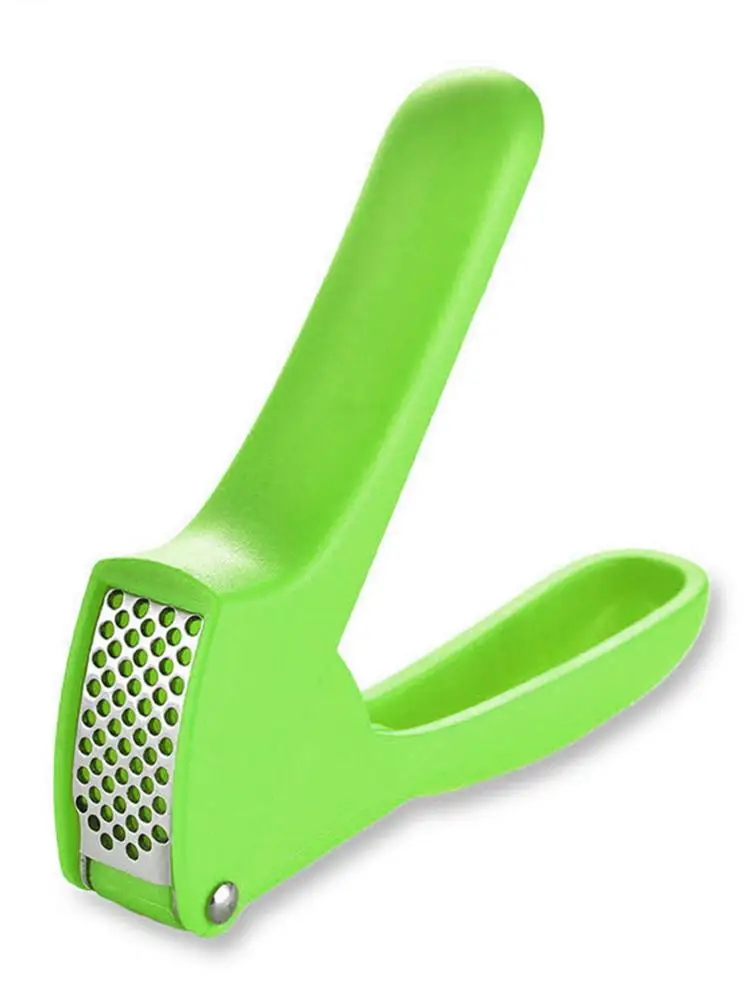 New Stainless Steel Manual Garlic Press Fresh Multi-color Multi-function Plastic Garlic Crusher Kitchen Tool Kitchen Supplies