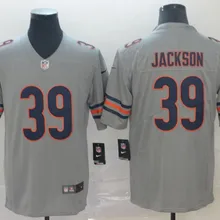 Все сшитые Чикаго Новые качественные мужские медведи Khalil Mack Джерси Eddie Jackson