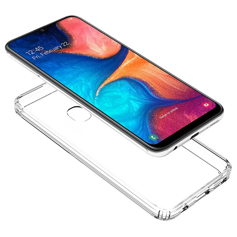 Для samsung A20e чехол Кристальный Гибридный Бампер прозрачная твердая акриловая задняя крышка для samsung Galaxy A20e чехол для телефона s Coque A 20E A20 E