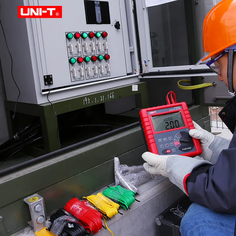 UNI-T UT523A тест сопротивления заземления почвенное сопротивление er ом измеритель сопротивления заземления тест напряжения er проверка помех хранение данных