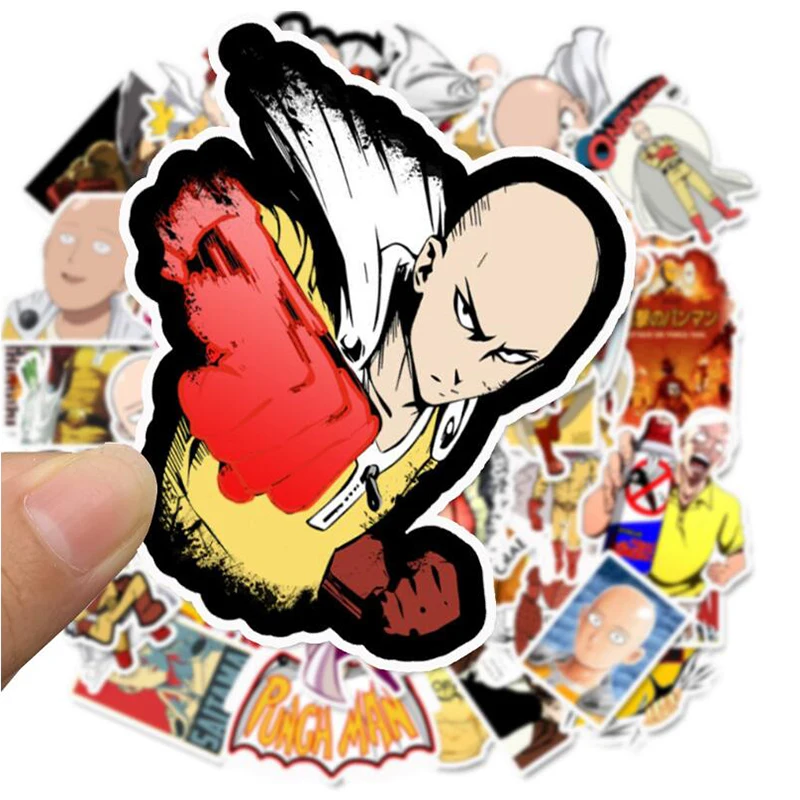 LL-082#49/шт ONE PUNCH-MAN ПВХ персональный Граффити стикер декор на холодильник Стайлинг Дорожный чемодан наклейка для укладки