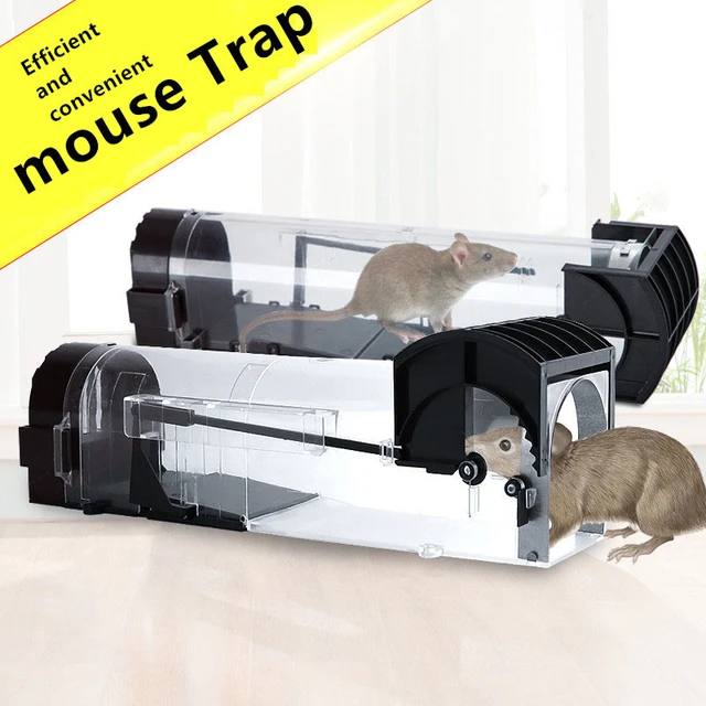 Piège à souris en plastique pour la maison, boîte à appâts pour