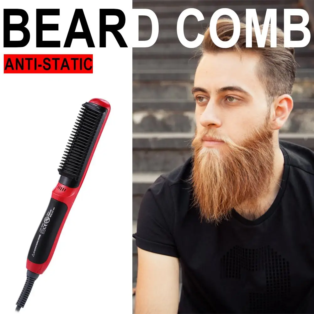 Hair Comb Brushes Smooth Appearance Superb Craftsmanship Anti-Static Beard Straightener Portable Men Ceramic | Красота и здоровье