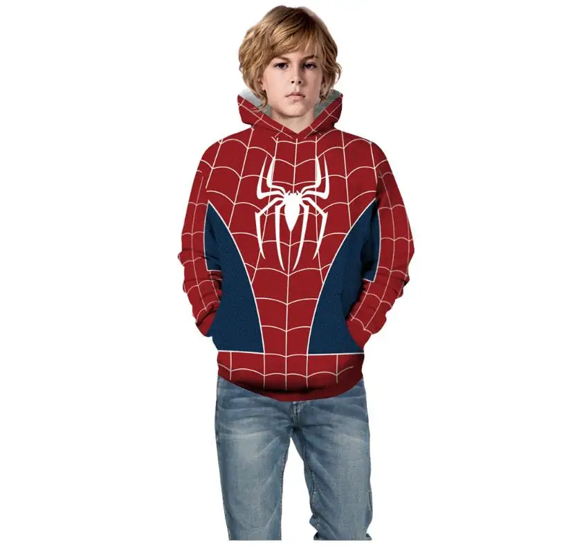 Promotion Jacket The Avengers Spiderman Captain America Iron Man Sweatshirt Autumn Quantum Warfare Hoodies Coats For 4-13y