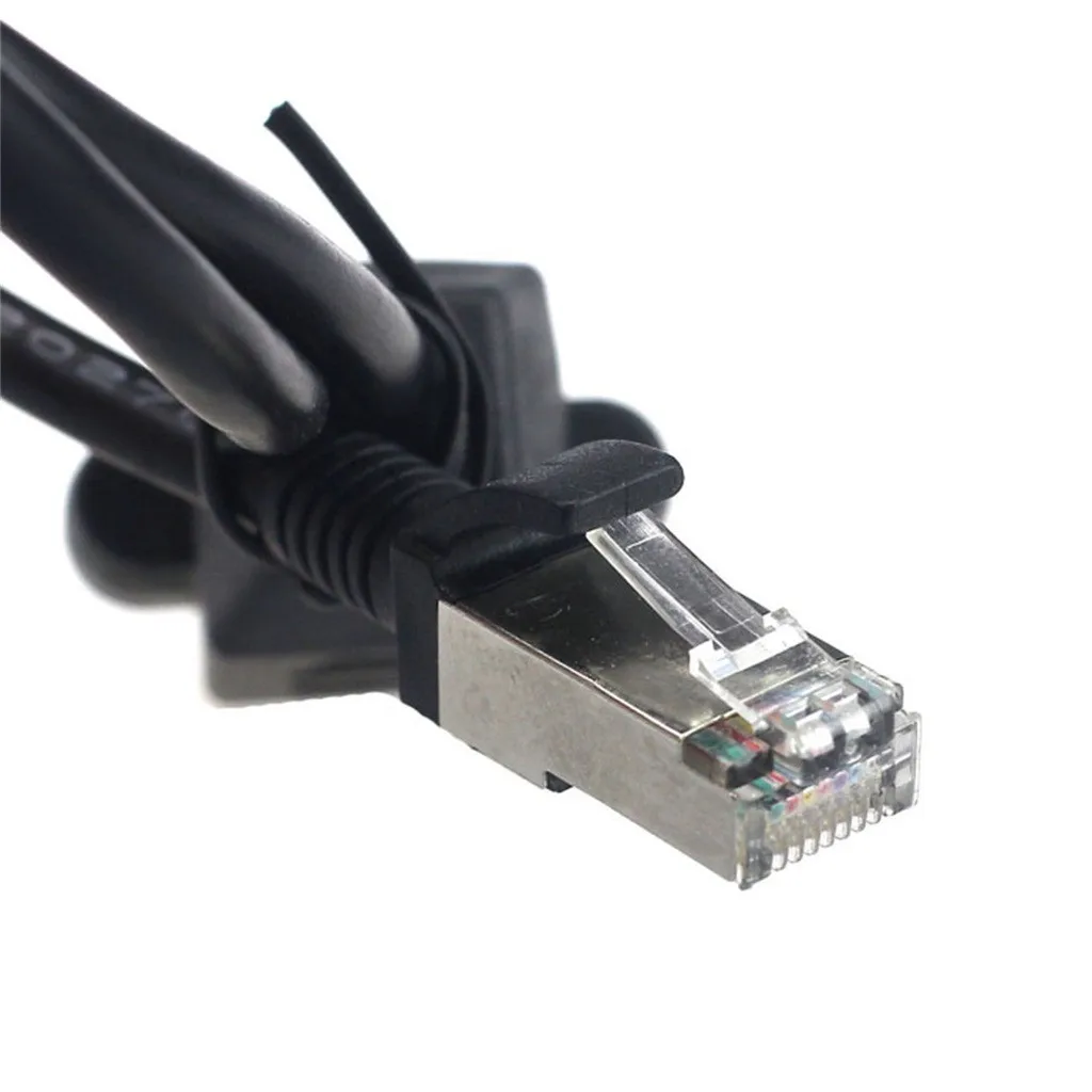 Ouhaobin 60 см RJ45 кабель папа мама винт Панель Крепление Ethernet LAN Сетевой