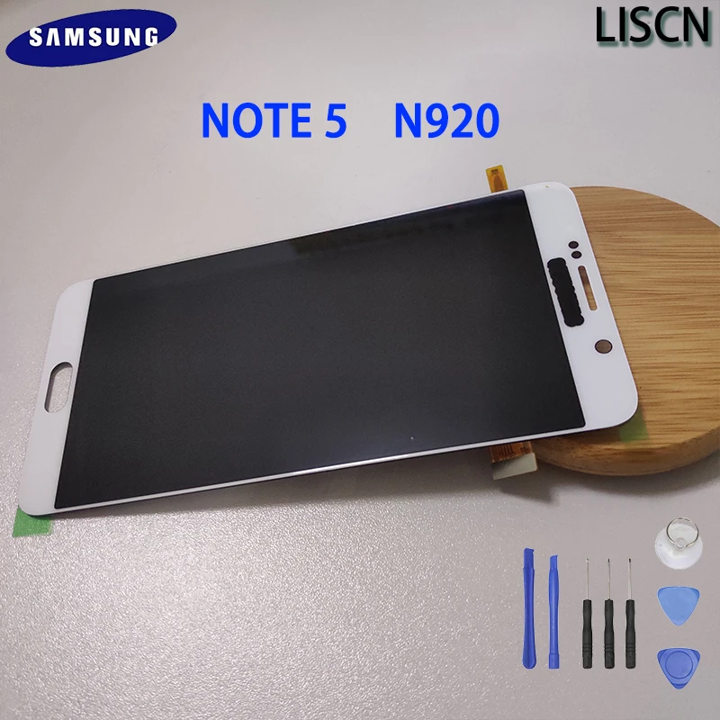 

100% ORIGINAL 5.7'' LCD for SAMSUNG Galaxy Note 5 Display LCD Touch Screen Note 5 N920A N9200 SM-N920 N920C Replacement Assembly