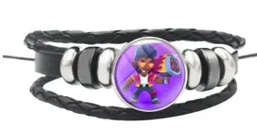 Драка Леон Спайк ворона фигура браслет Шелли Кольт Jessie Brock Dynamike El primo ячмень Poco Ricochet даррил Пенни Франк Морти - Окраска металла: 9