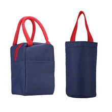 2 шт., Детская сумка для бутылки молока, сумка для мам, холщовая одноцветная изолированная сумка-холодильник, Термосумка для еды, пикника, ланча, сумки-тоут, детская коробка для обеда, сумка