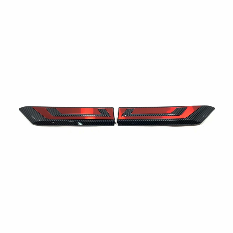 Carbon fibre Red Высокое качество ABS хром для Toyota RAV4 аксессуары для автомобиля Передняя Решетка ограждения Декоративная полоса крышка отделка автомобиля Стайлинг 2 шт - Цвет: Carbon fibre Red