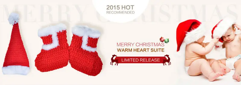 Детский костюм для фотосъемки с помпоном для новорожденных мальчиков и девочек, комплект одежды, Зимняя Красная рождественская шляпа унисекс, теплая детская обувь