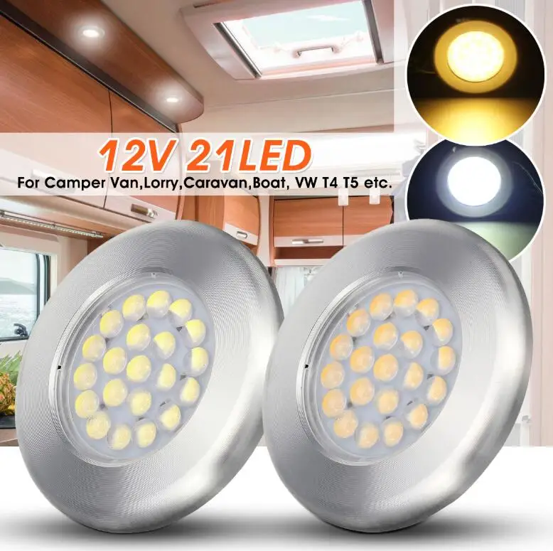 12V21LedSurfaceSpotLightForCaravanCampervanMotorhomeBoat