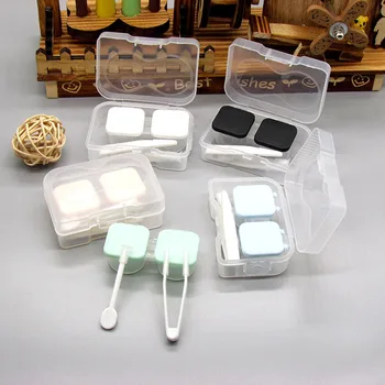 

Transparent Portable Contact Lens Case for Women Travel Mini Kit Holder Lenses Box Container Cases