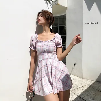 

One-Piece Swimwear For Women Swimsuit Full Swimsuits Woman One Piece 2019 Summer Swim Wear Suits Female Thin Left Shoulder