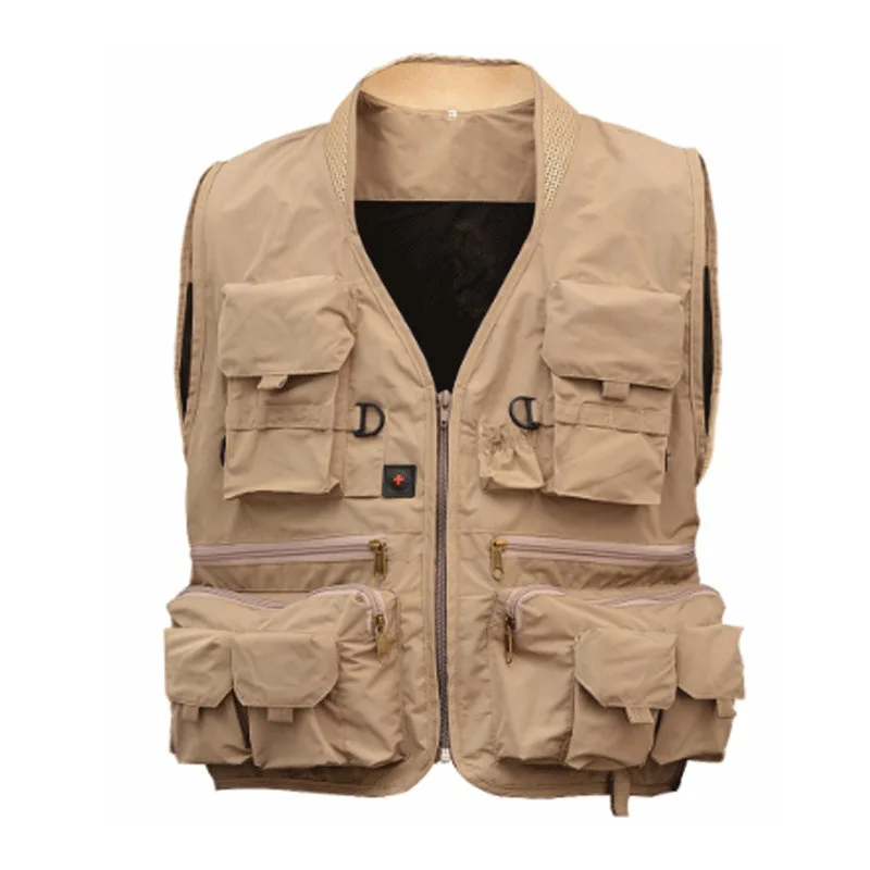

Fly Fishing Vest Pack For Men Adjustable Size Breathable Mutil-Pocket Vest