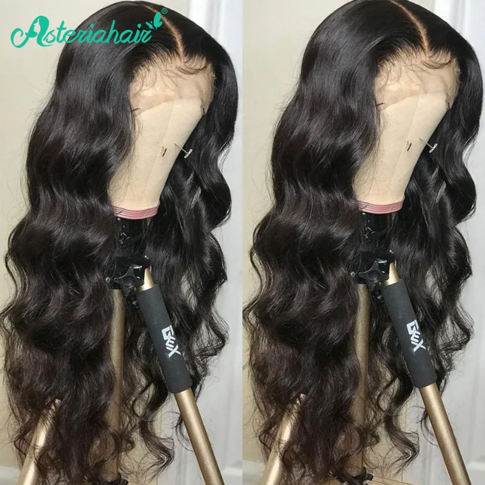 Asteria Hair 360, парик из натуральных волос на кружеве, предварительно выщипанные с детскими волосами, бразильские волосы на 360, парики на кружеве для черных женщин Remy