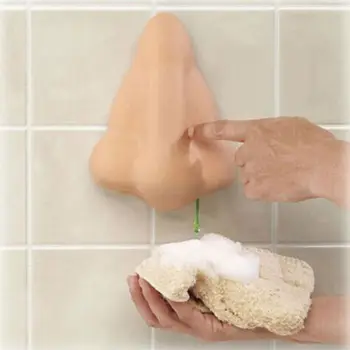 

Novelty gifts 2019 Hot Stylish Nose-Shape Shower Gel Dispenser Bathroom Suction Hook Soap Dispenser