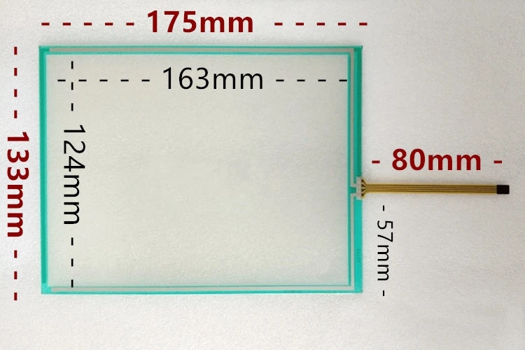 

New 7.8 inch 8 inch 4-wire resistive touch screen 175*133 four-wire industrial grade industrial computer touch screen