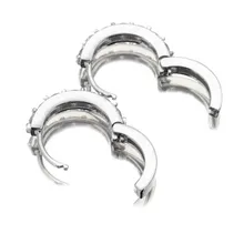 2018 Sterling Silber Strass Hoop für Frauen Boot Charme Handgemachte Strass Zubehör Schmuck Drop Verschiffen(China)