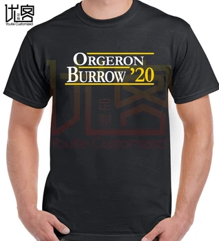 

orgeron and burrow in 2020 t shirt men's women's new fashion Crewneck 100% cotton short sleeves tops tee printed casual t-shirt