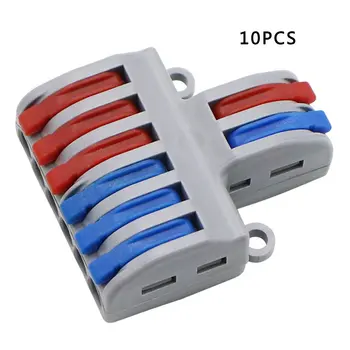 

Mini Fast Wire Connector Universal Wiring Cable Connector Push-in Conductor Terminal Block Hard Wire Connector