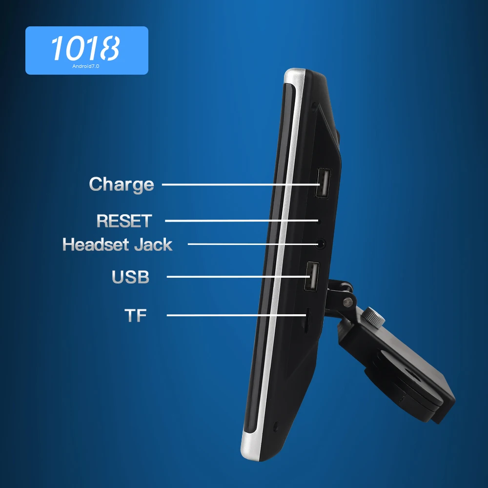  10.1 Inch Android Car Headrest Monitor HD 1080P Video Touch Screen WIFI/Bluetooth/USB/SD/HDMI/FM MP