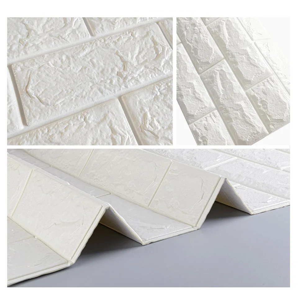 3D Brick PE Foam Self Adhesive Wallpaper Decoration Bedroom Living Wall Sticker bedroom decor | Дом и сад