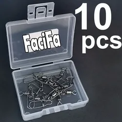 Premium Stainless Steel Rolling Swivel Snap Pin Set with Storage Box - Size1l0 41mm 40kg (10 pcs)