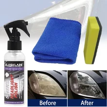 

100ML Car Headlight Restoration Kit Car Care Maintenance Clean Retreading Agent Car Headlight Repair Fluid Repair Kit