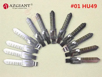 

01# Engraved Line Key HU94 for volkswagen Santana B4 key embryo Lishi 2-in-1 scale shearing teeth blank car key locksmith tool