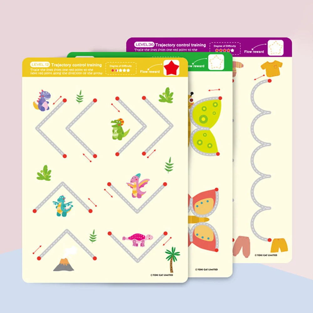kids drawing tablet diy toys stippling training card montessori game book drawing set learning educational toy for children drawing toys aliexpress