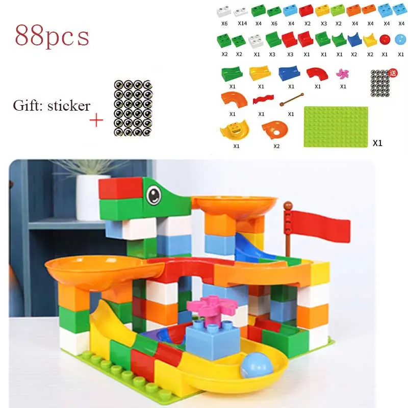 88 352 шт. блоки мраморный гоночный лабиринт Шариковая дорожка строительные